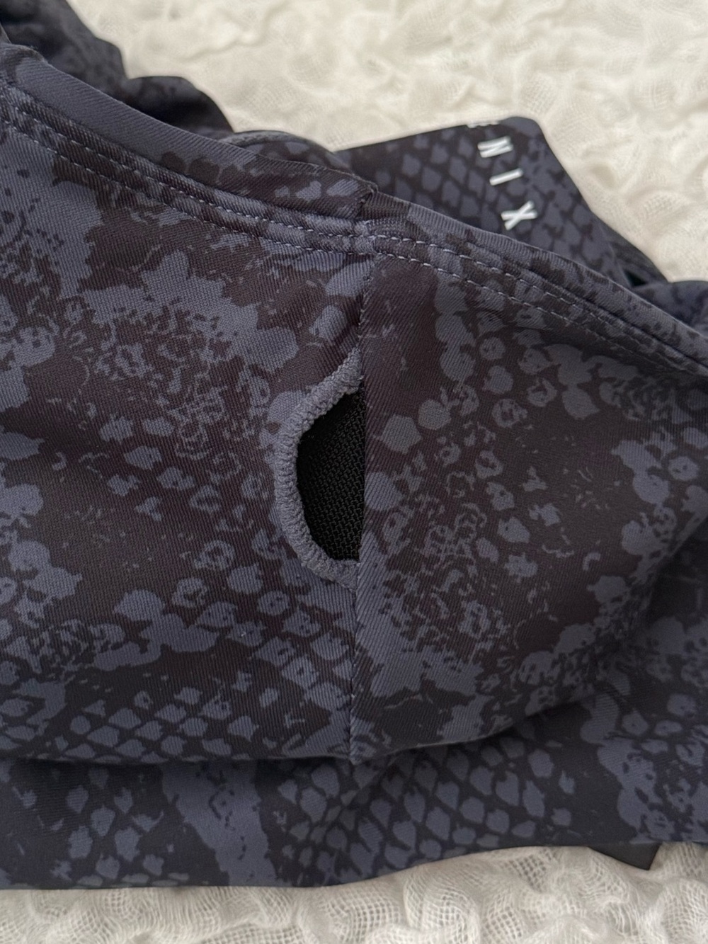 Black Snake-Print Racerback Cropped Tank - Picture 7 of 8